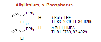 Allyllithium, α-Phosphorus