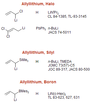 Allyllithium, Boron